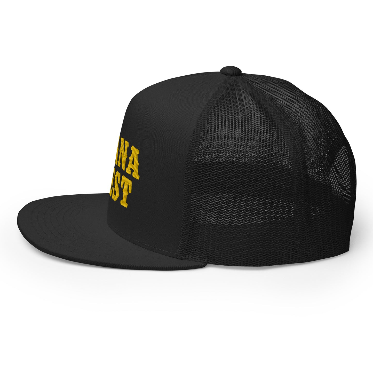 Black Trucker Cap Gold ManaFest