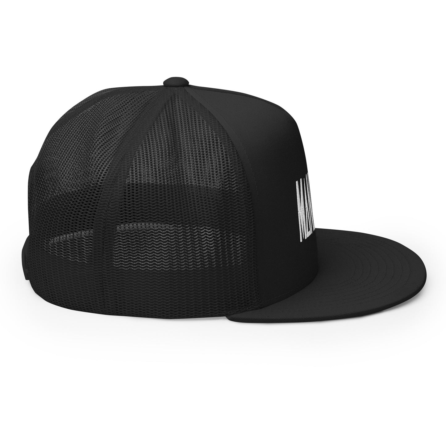 Black Manafest Trucker Cap with White Logo