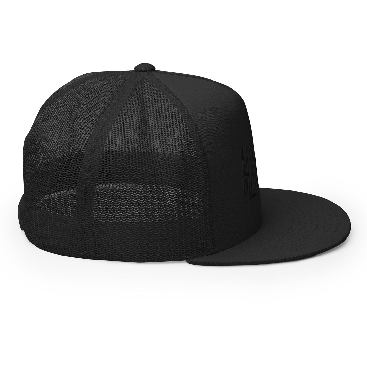 Dark Charcoal Trucker Cap Manafest Black Logo