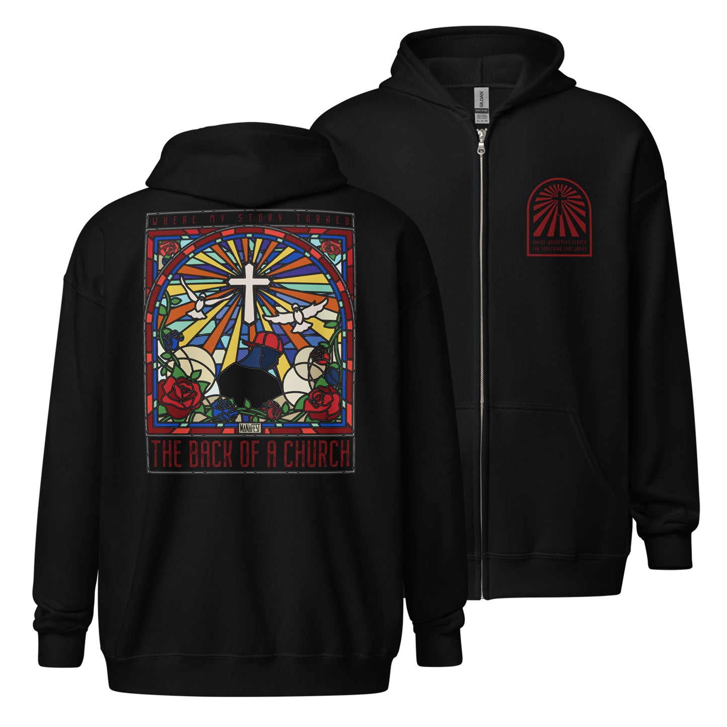Back Of A Church Unisex Zip hoodie