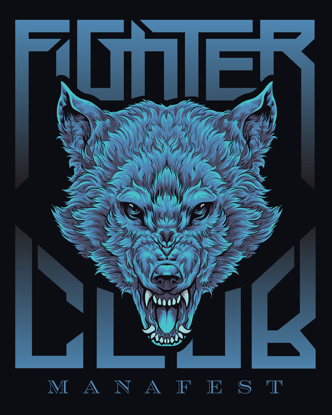 Wolves Raging Wolf Sticker