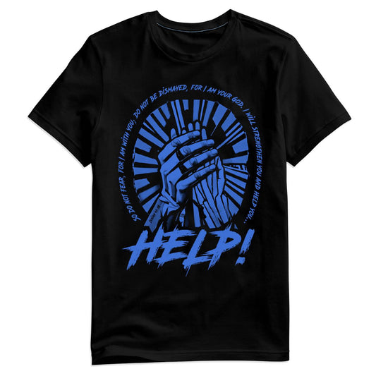 Pray for Help! Shirt (Blue print)