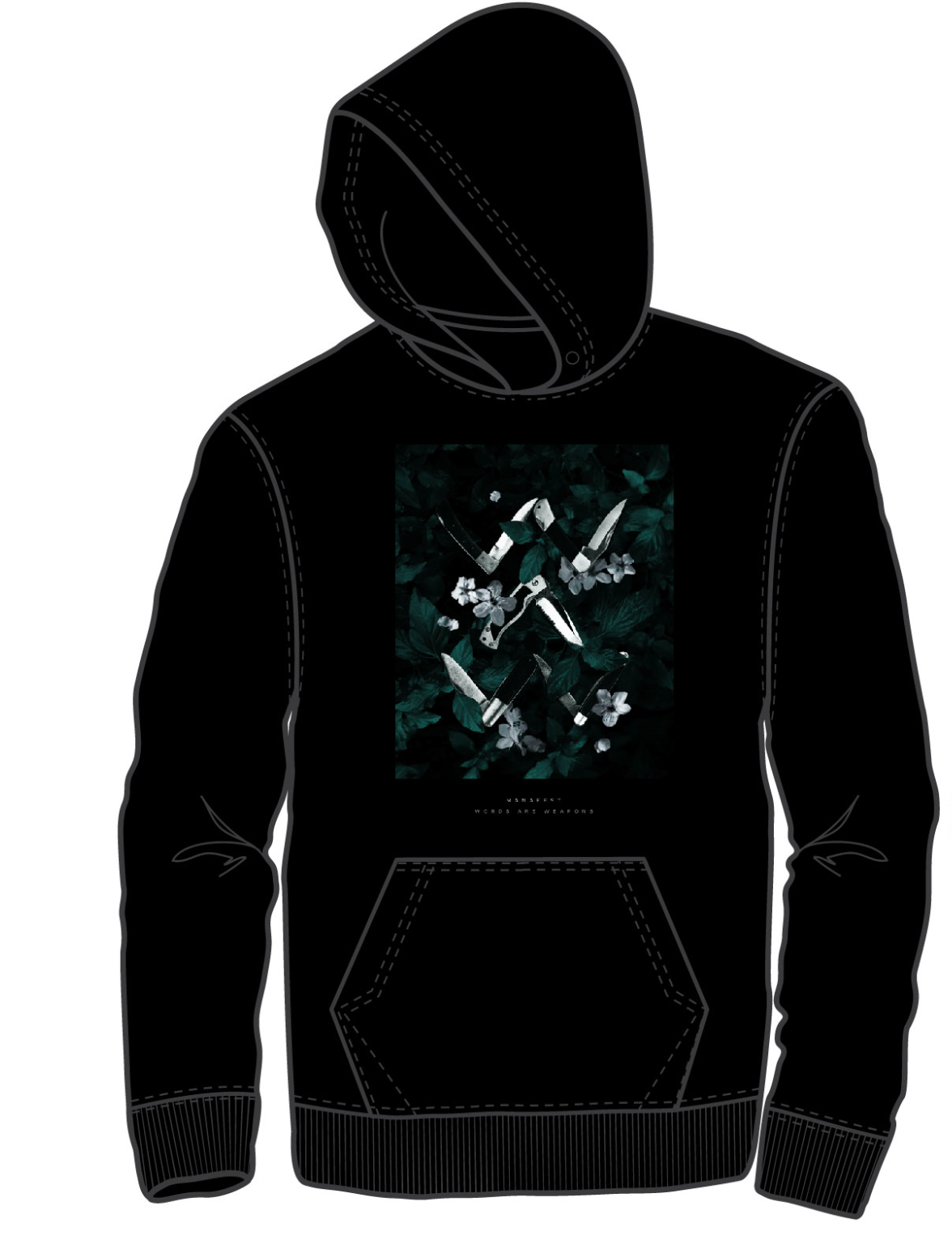 Autographed Limited Edition Words Are Weapons Black Hoody