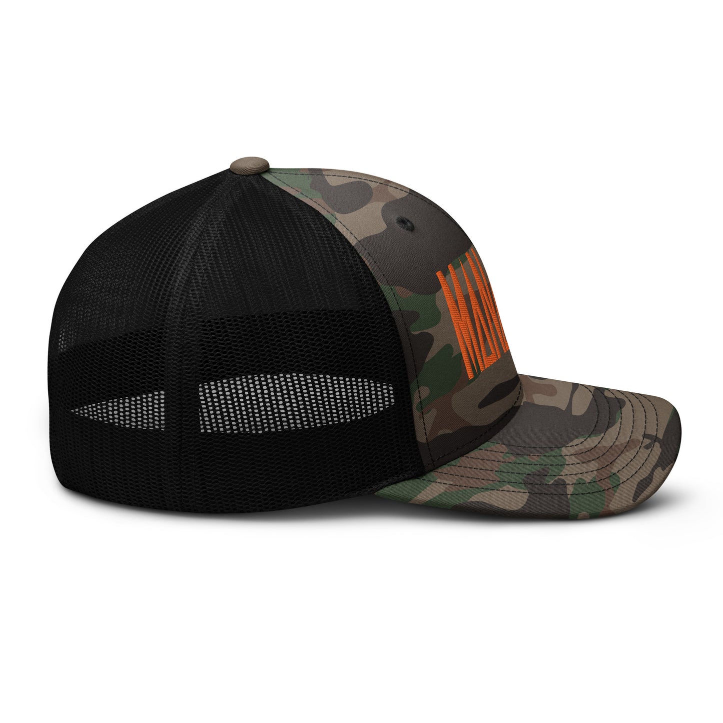 Manafest Camouflage trucker hat Orange Logo