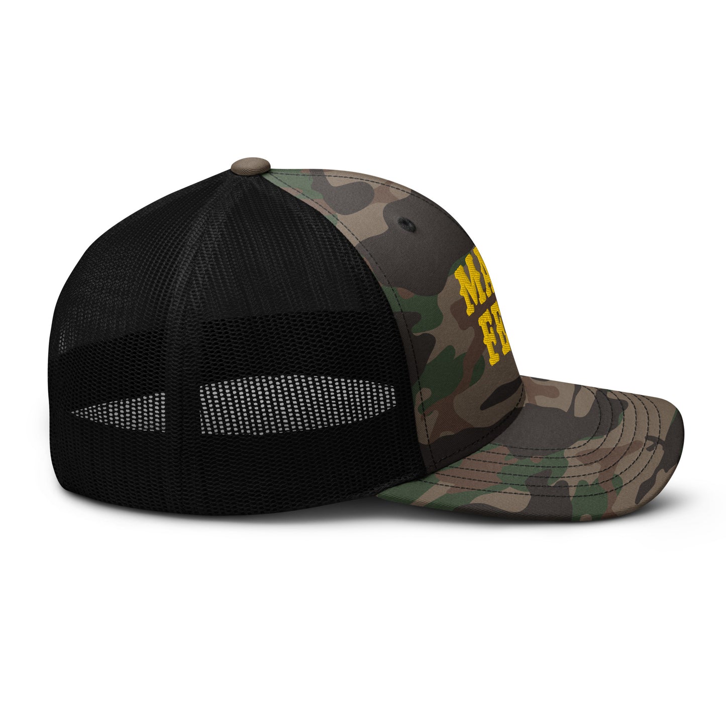 Manafest Camouflage trucker hat Gold Print