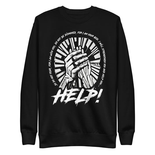 HELP! Unisex Premium Sweatshirt