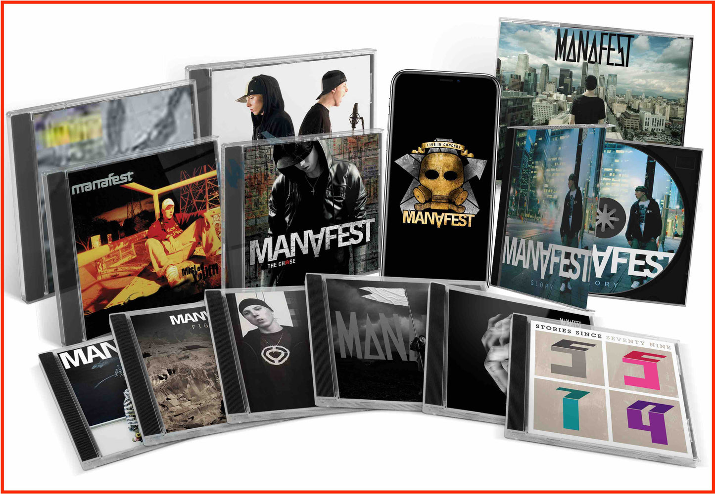 Guitar USB Flash Drive Keychain (Includes 15 Manafest Albums)