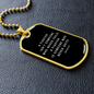 Fighter Never Quits Dog Tag On Black