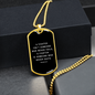 Fighter Never Quits Dog Tag On Black