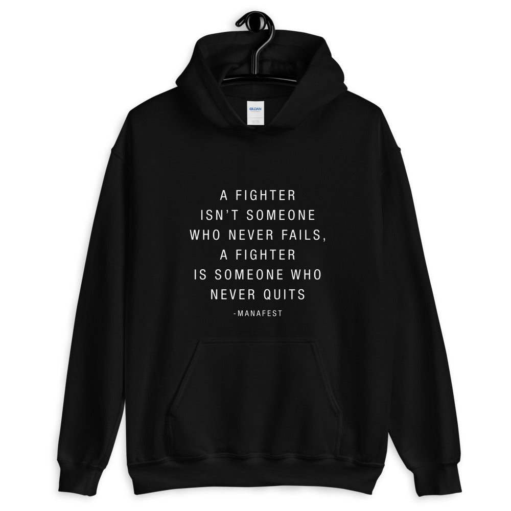 Fighter Quote Lyric Hoody