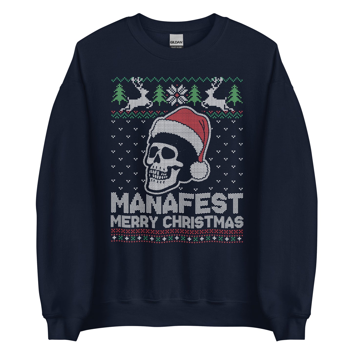 Manafest Skull Santa Christmas Sweater