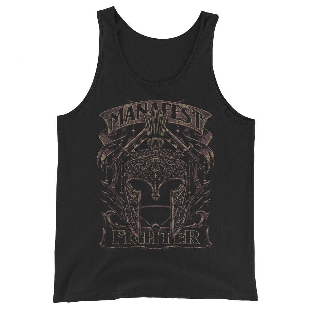 Fighter Helmet of Salvation Tank Top
