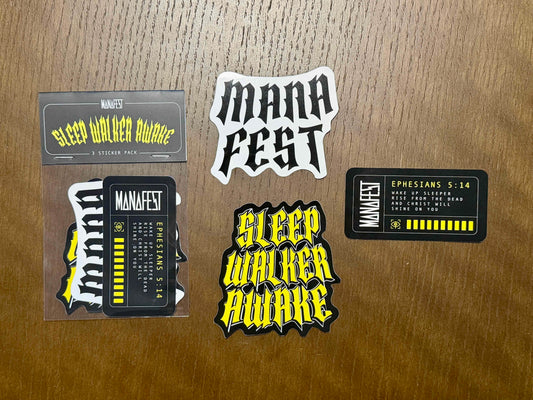 Sleep Walker Awake 3 Sticker Pack