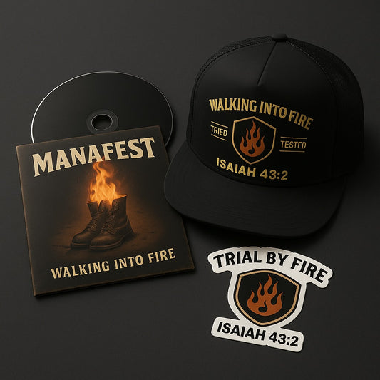 Bundle #4 - Walking Into Fire Trucker Cap + Autographed CD + Sticker + Digital Download