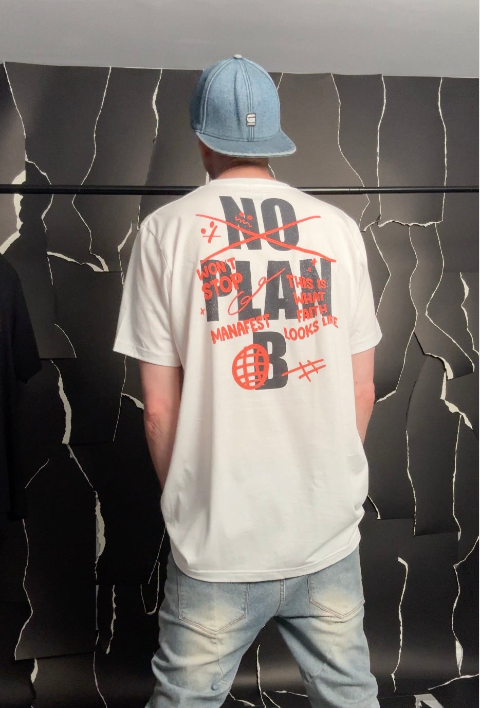 Premium No Plan B White Unisex t-shirt