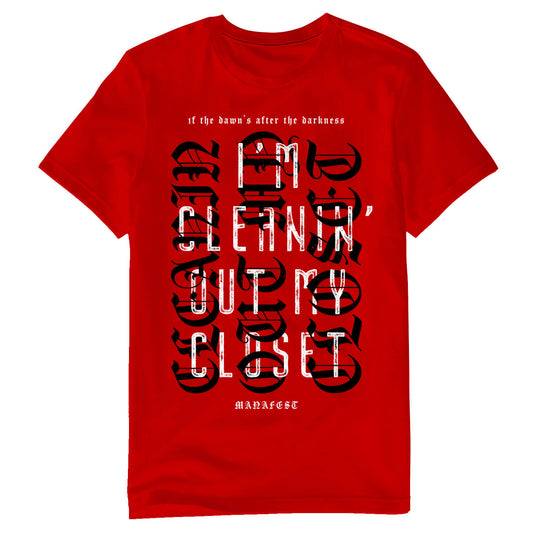 Cleanin' Out My Closet Shirt - Red + MP3 Download