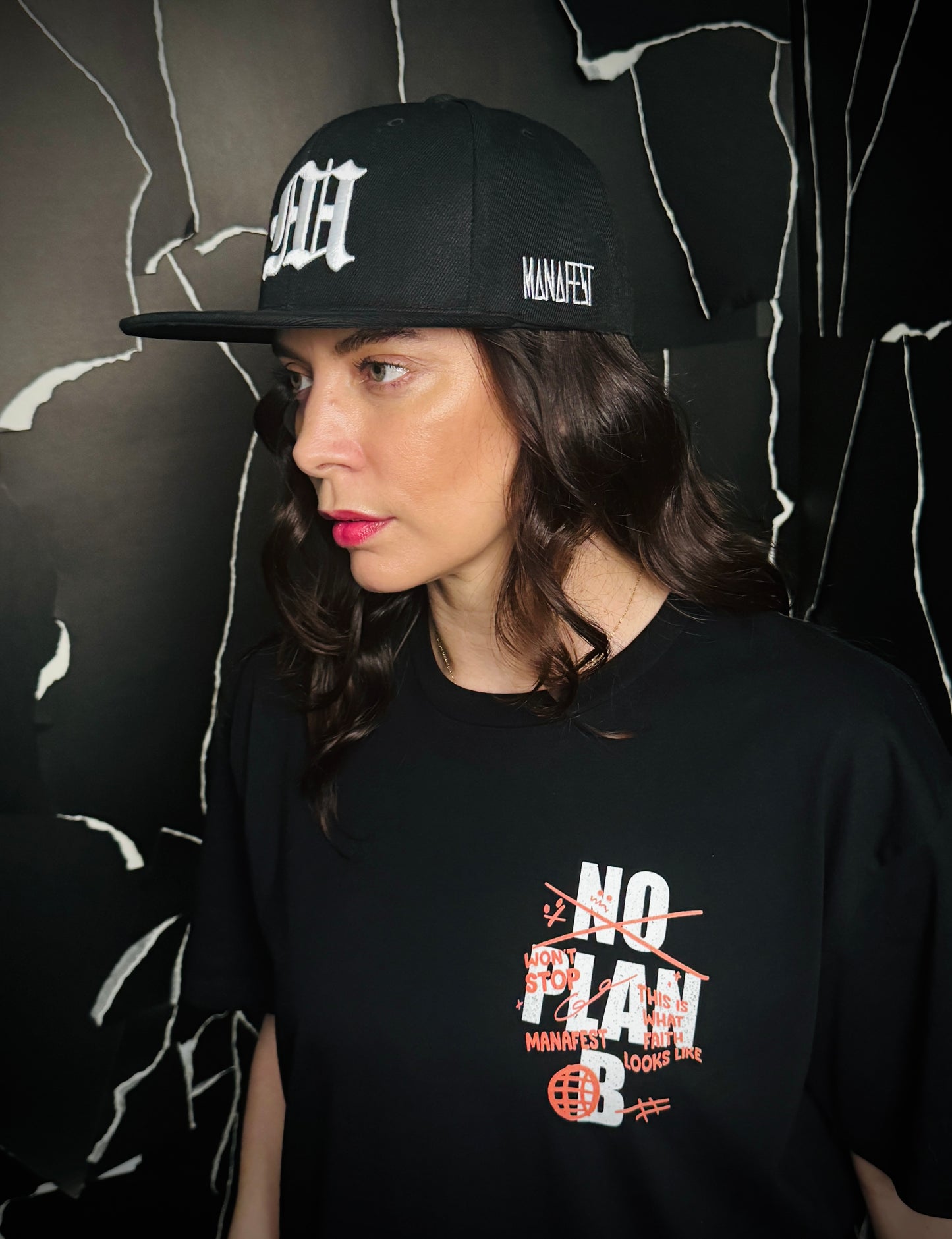 No Plan B Black T-Shirt (X-Large Size Only) Signed by Manafest