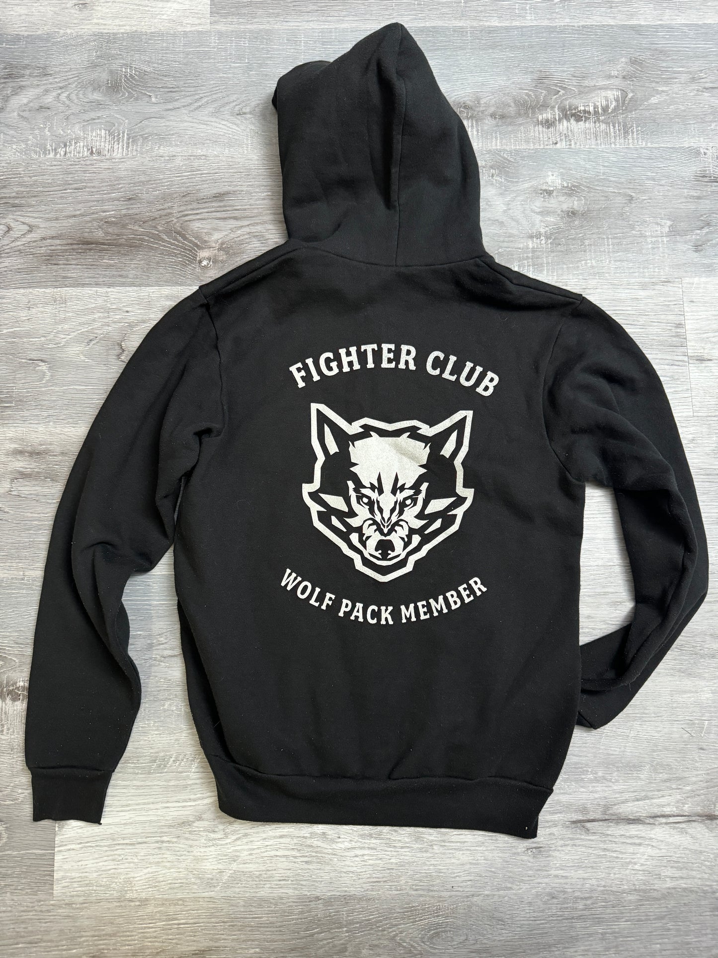 Autographed Fighter Club Black Zip up Hoody XL 1 of 1 (Worn by Manafest)