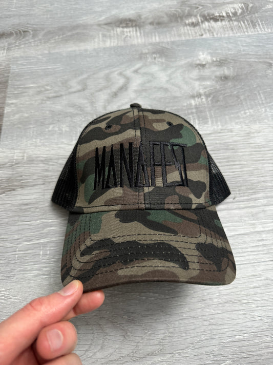 Autographed Camo Black Hat 1 of 1 (Worn by Manafest)
