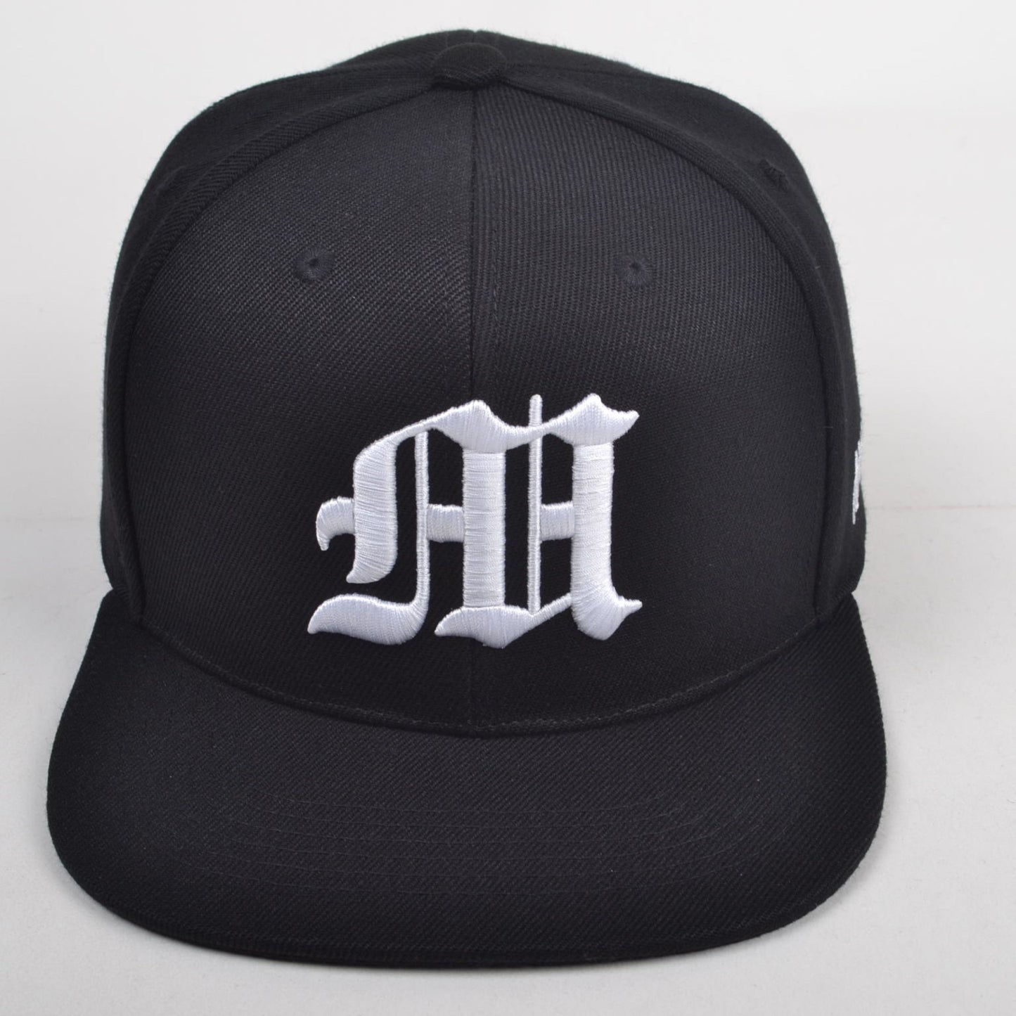 Custom M Logo Black Snap Back Hat (Collectors Edition)