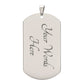 God Will Make a Way Dog Tag Necklace