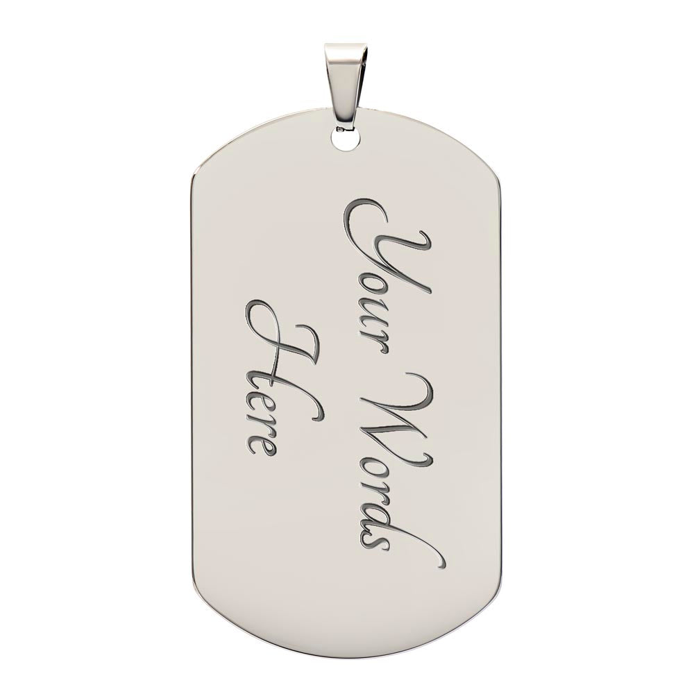 God Will Make a Way Dog Tag Necklace