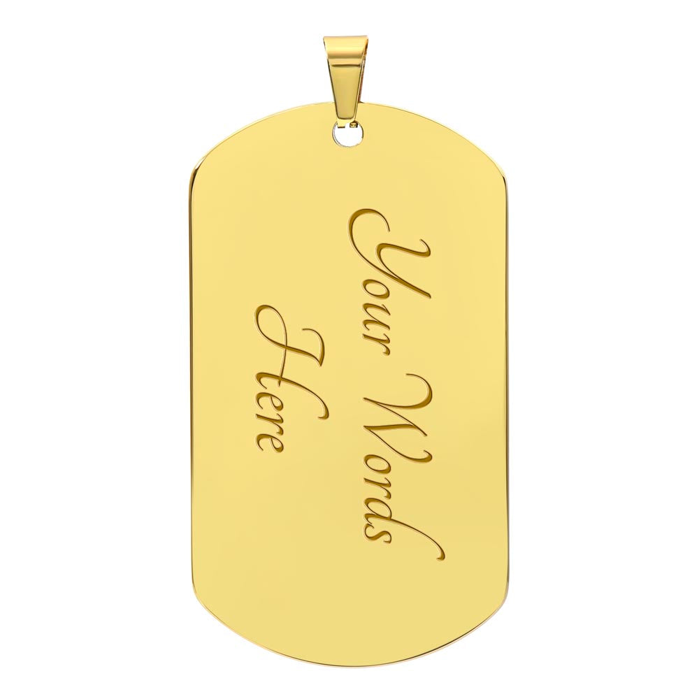 God Will Make a Way Dog Tag Necklace