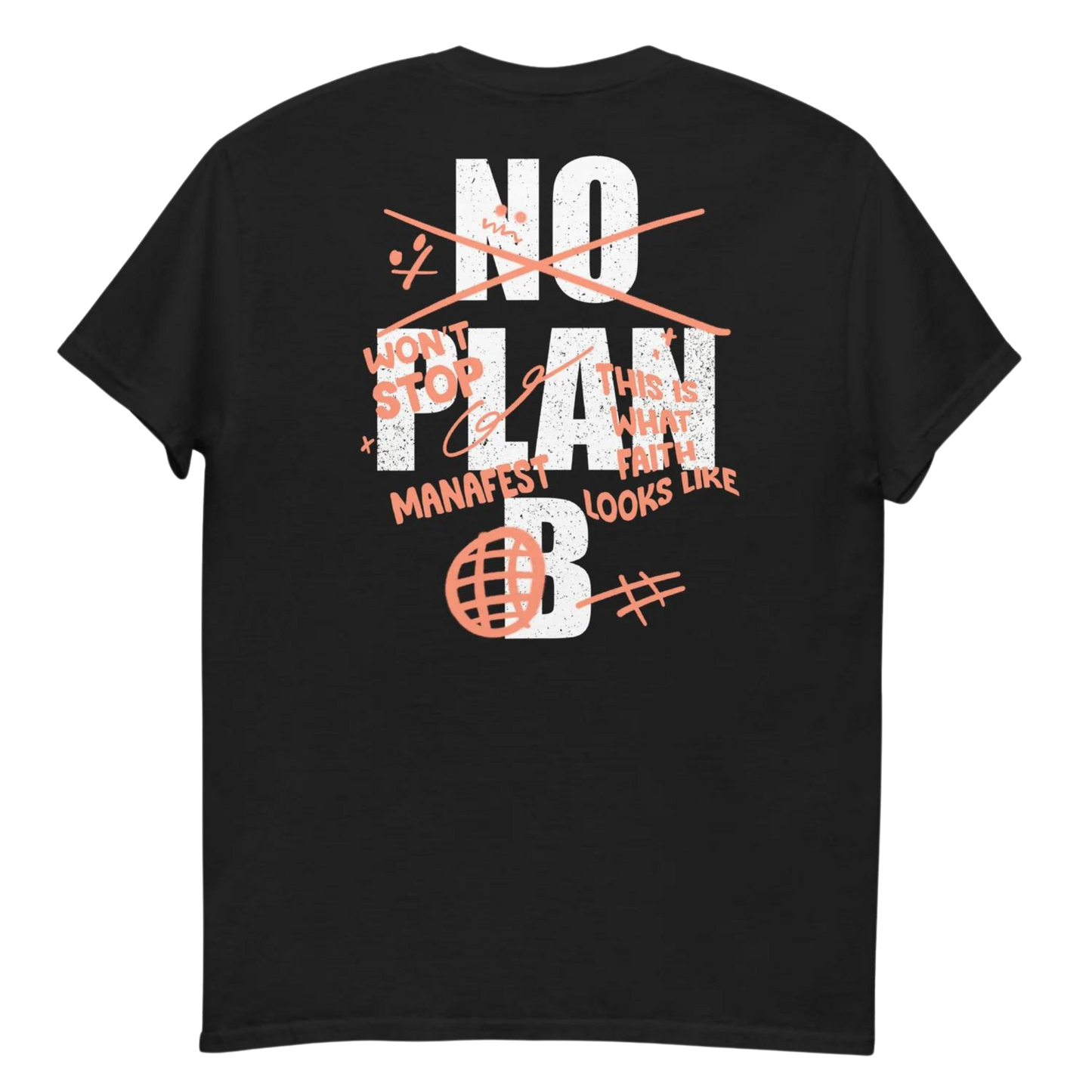 No Plan B Black T-Shirt (X-Large Size Only) Signed by Manafest