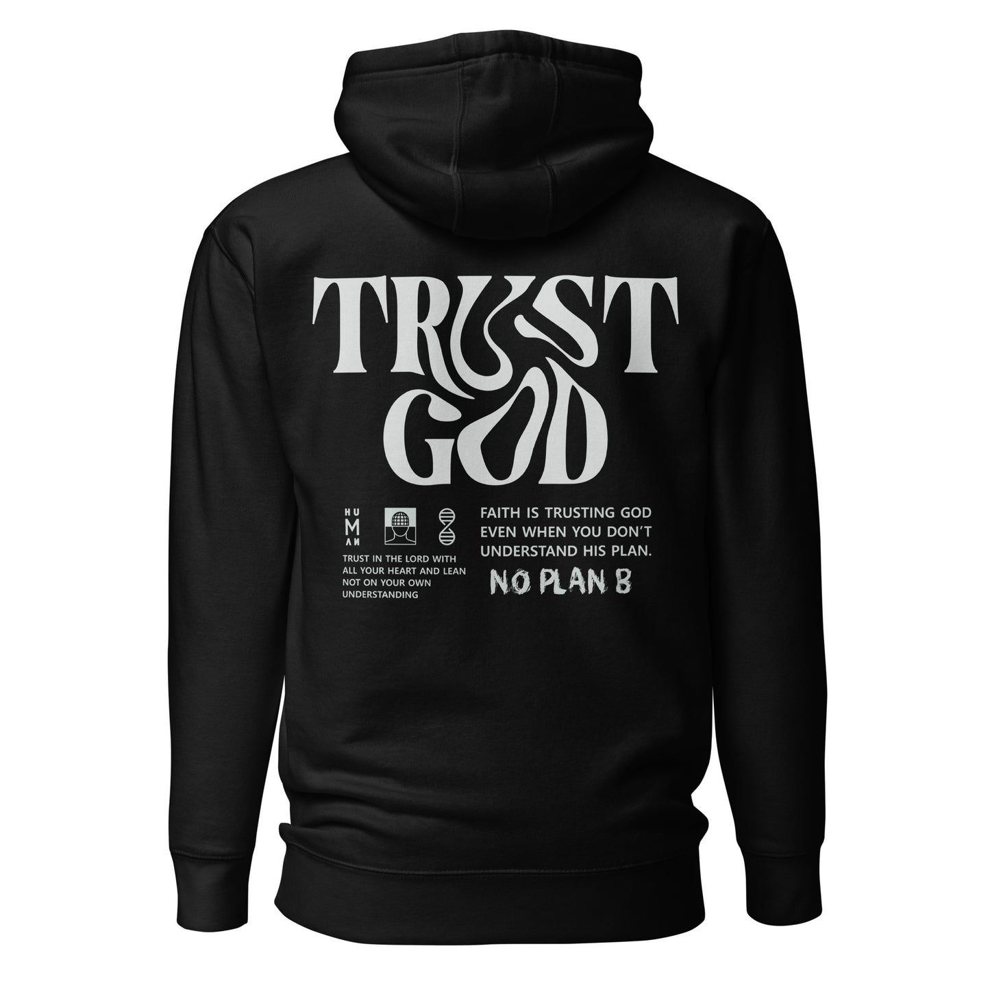 Trust God Unisex Black Hoodie