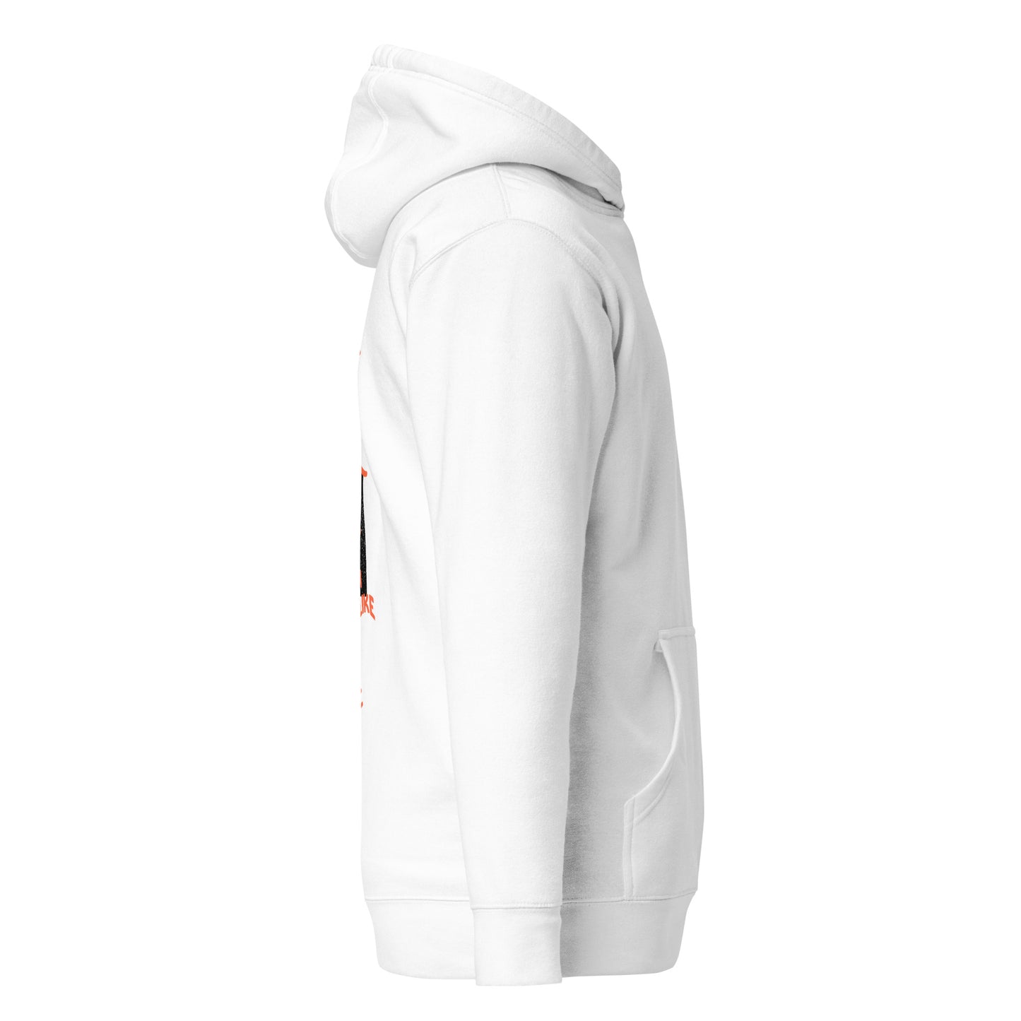 Premium No Plan B White Unisex Hoodie + Embroidered Logo