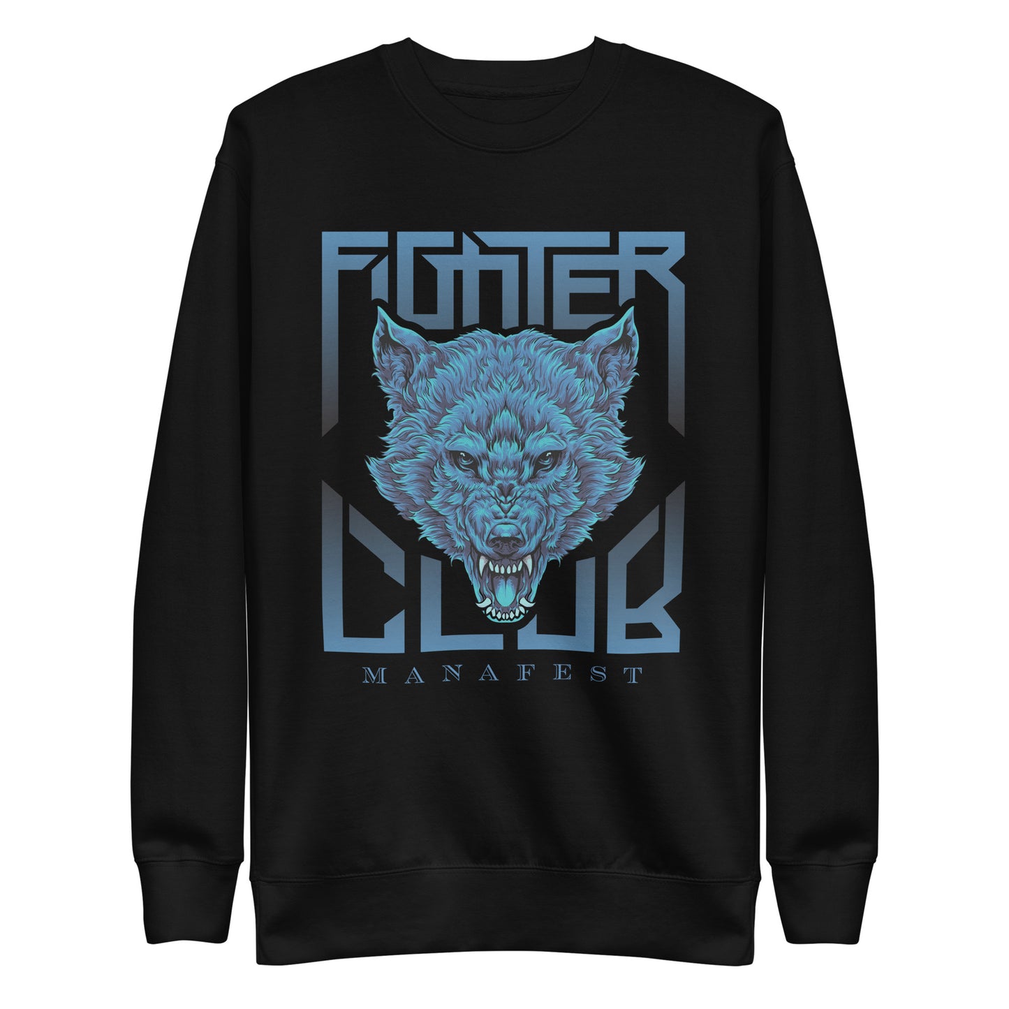 Raging Wolf Unisex Premium Sweatshirt (Fighter Club)