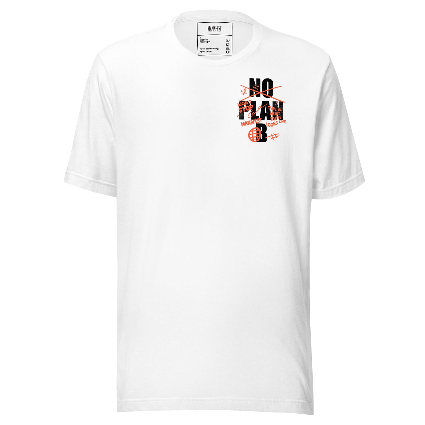 Premium No Plan B White Unisex t-shirt