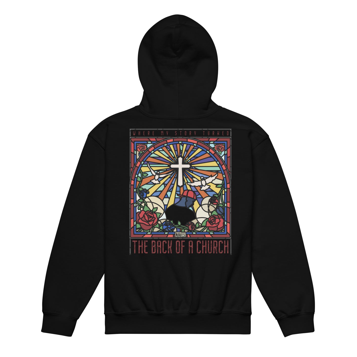 Back of a Church Youth heavy blend hoodie