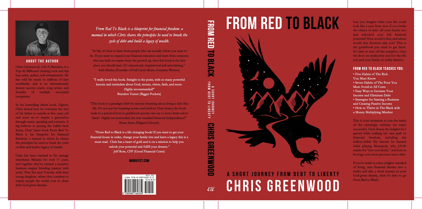 Signed Copy of From Red To Black | Full Color Hard Cover Version