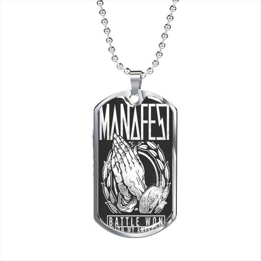 Pray | Battle Won On My Knees Chain Necklace