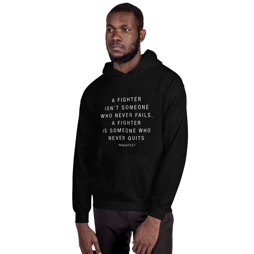 Fighter Quote Lyric Hoody