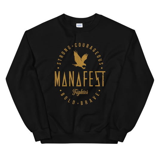 Unisex Strong + Courageous Sweatshirt Gold