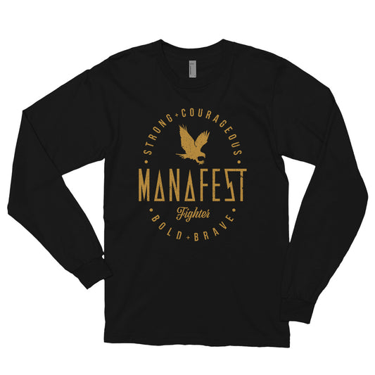 Long Sleeve Strong + Courageous Shirt GOLD