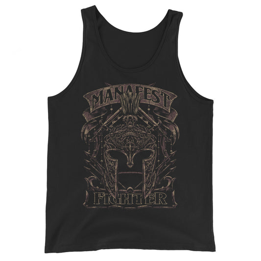 Fighter Helmet of Salvation Tank Top